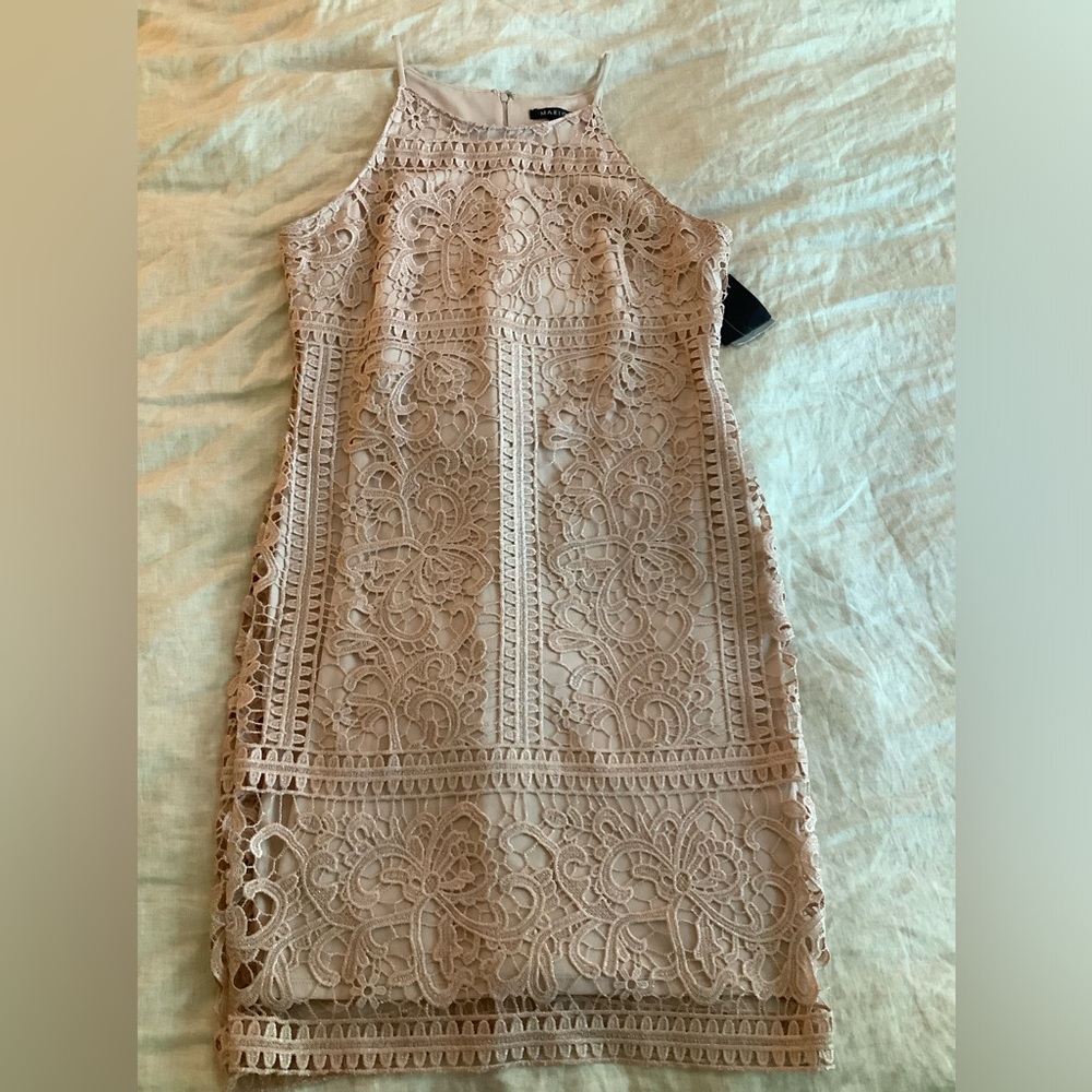 Marina Lace Sleeveless Dress Size 12
